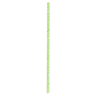 Cannuccia in carta verde lime, decorazione chevron