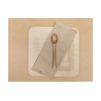 Set vassoio in carta beige
