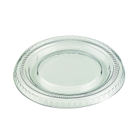 Coperchio piatto in PLA trasparente