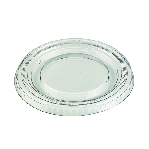 Coperchio piatto in PLA trasparente