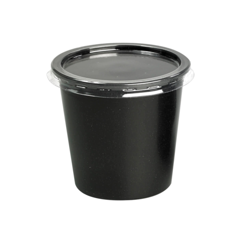 Coperchio piatto in PLA trasparente