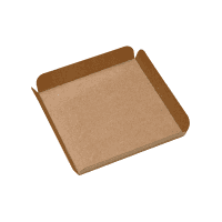 Quadrato sottotorta in cartone kraft con alette 210x210mm H20mm