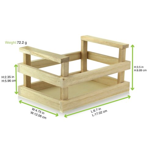 Mini cassetta in legno