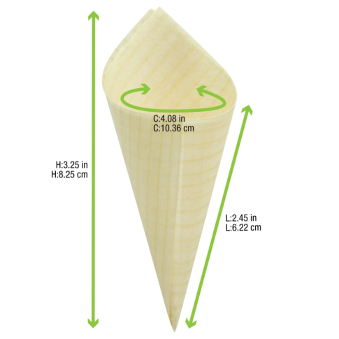 Cono in legno
