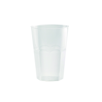 Bicchiere "Optimal" con sfaccettature in PP riutilizzabile