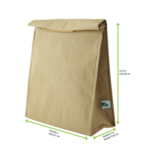 Borsa da pranzo isotermica con chiusura in velcro    H350mm
