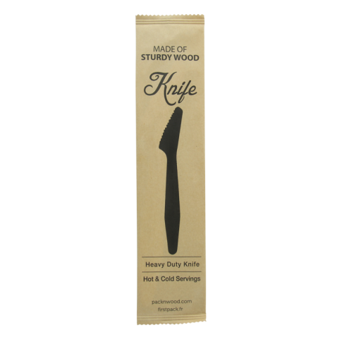 Coltello in legno "Hercules" involucro kraft