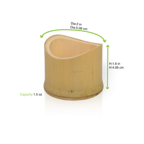 Metà tubo di bambù "Tamago"