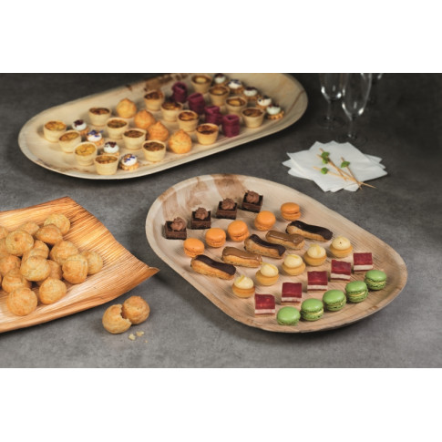 Stecchino in bambù con decorazione foglia