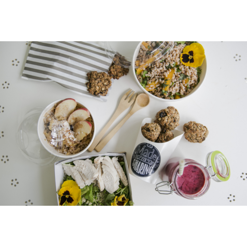 Contenitore "Deli" tondo in cartone kraft