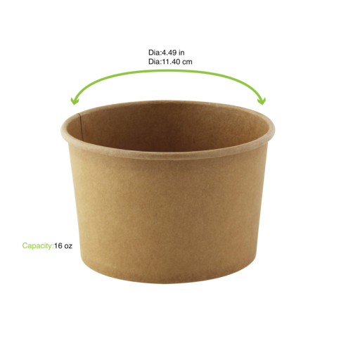 Contenitore "Deli" tondo in cartone kraft