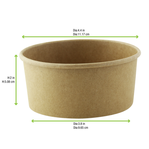 Contenitore "Deli" tondo in cartone kraft