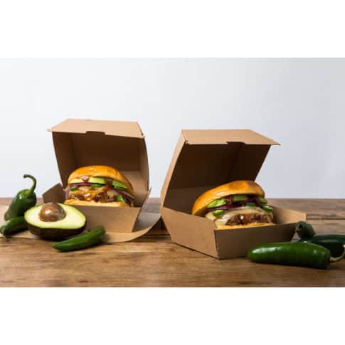 Scatola per hamburger in cartone kraft