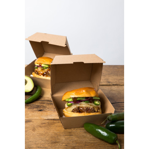 Scatola per hamburger in cartone kraft