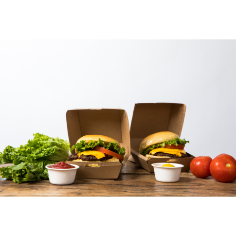 Scatola per hamburger in cartone kraft