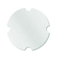 Coperchio piatto in cartone bianco per contenitore pollo