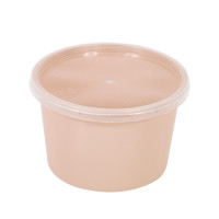 "Reemp" ciotola ovale in PP con coperchio trasparente da 600 ml di capacità, unità di vendita composta da 150 pz (suddivisione
