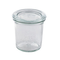 "Weck" barattolo con coperchio in vetro da 140 ml, unità di vendita composta da da 12 pz. Temperatura massima 200°C. Resistenz