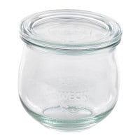"Weck" barattolo con coperchio in vetro da 330 ml, unità di vendita composta da da 6 pz. Temperatura massima 200°C. Resistenza