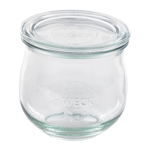 "Weck" barattolo con coperchio in vetro da 330 ml, unità di vendita composta da da 6 pz. Temperatura massima 200°C. Resistenza