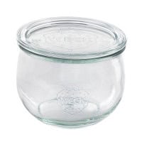 "Weck" barattolo con coperchio in vetro da 480 ml, unità di vendita composta da da 6 pz. Temperatura massima 200°C. Resistenza