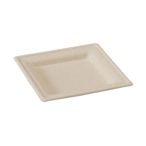 Piatto Polpa marrone Quadrato. 260x260mm H20mm