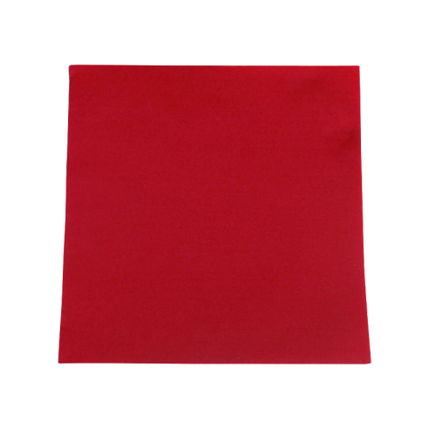 Tovagliolo rosso micropoint a 2 strati  380x380mm