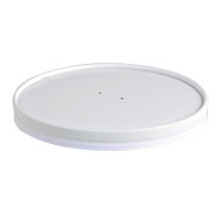 Coperchio in cartone bianco plastic-free (PAP1)  H10mm