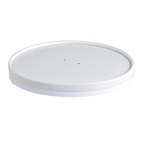 Coperchio in cartone bianco plastic-free (PAP1)  H10mm