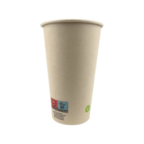 Bicchiere cartone e fibra di bambù (PAP20)H136mm 460ml