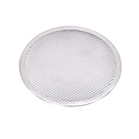 Griglia per pizza rotonda in alluminio con base forata  H4mm