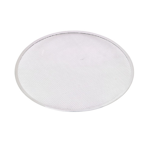 Griglia per pizza rotonda in alluminio con base forata  H4mm
