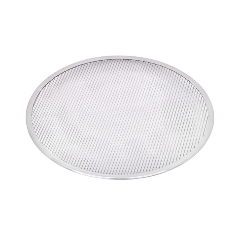 Griglia per pizza rotonda in alluminio con base forata  H4mm