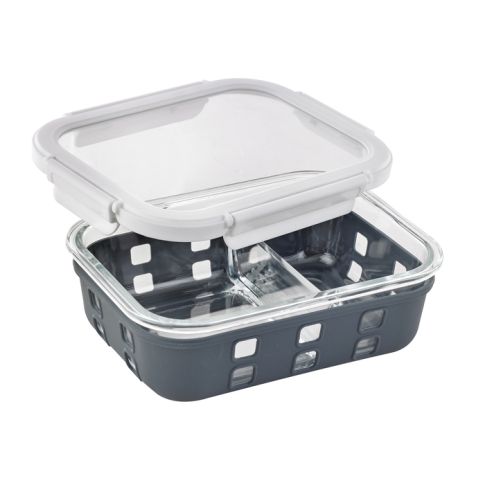 Cook Show Scatola scomparti + Copertura trasparente + Protezione in silicone 198x148mm H60mm 980ml