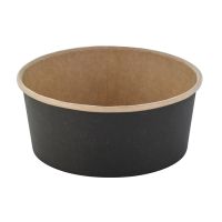 Insalatiera "Buckaty" multiuso, tonda in cartone marrone scuroH70mm 750ml