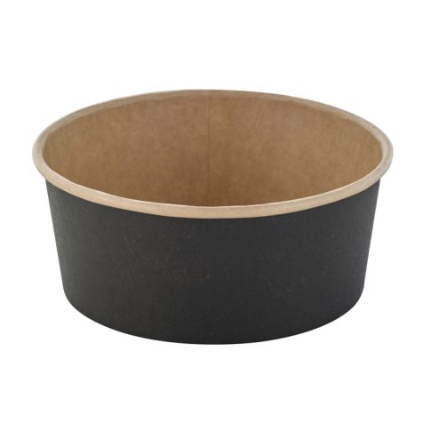 Insalatiera "Buckaty" multiuso, tonda in cartone marrone scuroH70mm 750ml