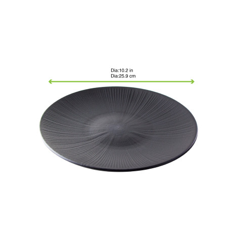Piatto nero riutilizzabile Black Phoenix   H30mm