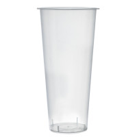 Tazza per tè alle bollicine in PP trasparente stampato a iniezione  H178mm 650ml