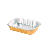 Opseal Vaschetta in alluminio esterno oro / interno argento 161x110mm H30mm 320ml