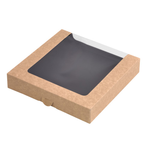 Scatola per sushi con finestra antiappannamento per 30-38 pezzi 220x220mm H40mm
