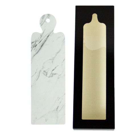 Tavolette da aperitivo bifacciali in marmo e legno imitato 90x295mm