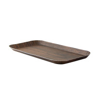Vassoio decorativo in legno scuro 267x127mm H15mm
