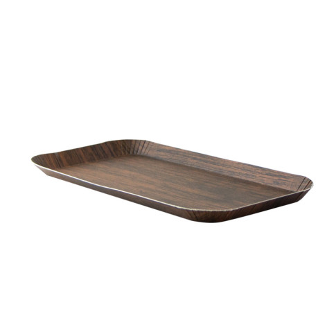 Vassoio decorativo in legno scuro 267x127mm H15mm