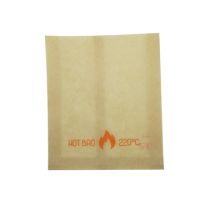 Sacchetto in carta scura kraft, speciale per forno 170x40mm H200mm