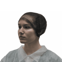 Cappello a rete clip polipropilene non tessuto nero x100