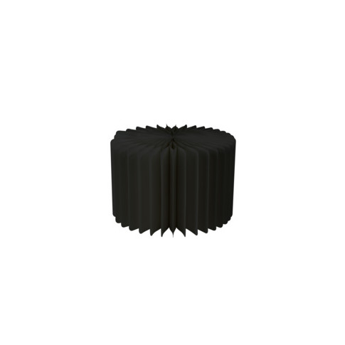 Espositore pieghevole nero con vassoio in acrilico  H200mm
