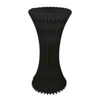 Tavolo pieghevole nero illuminato con piano in acrilico  H1 000mm