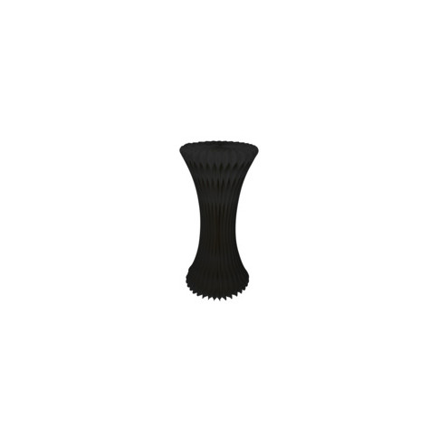 Tavolo pieghevole nero illuminato con piano in acrilico  H1 000mm