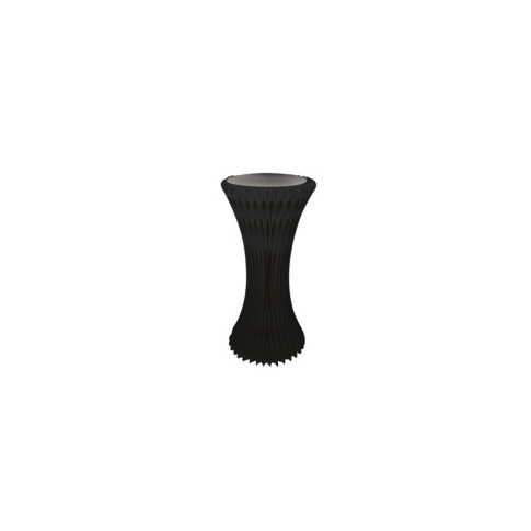 Tavolo pieghevole nero illuminato con piano in acrilico  H1 000mm