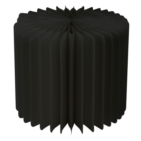 Espositore pieghevole nero con vassoio in acrilico  H400mm